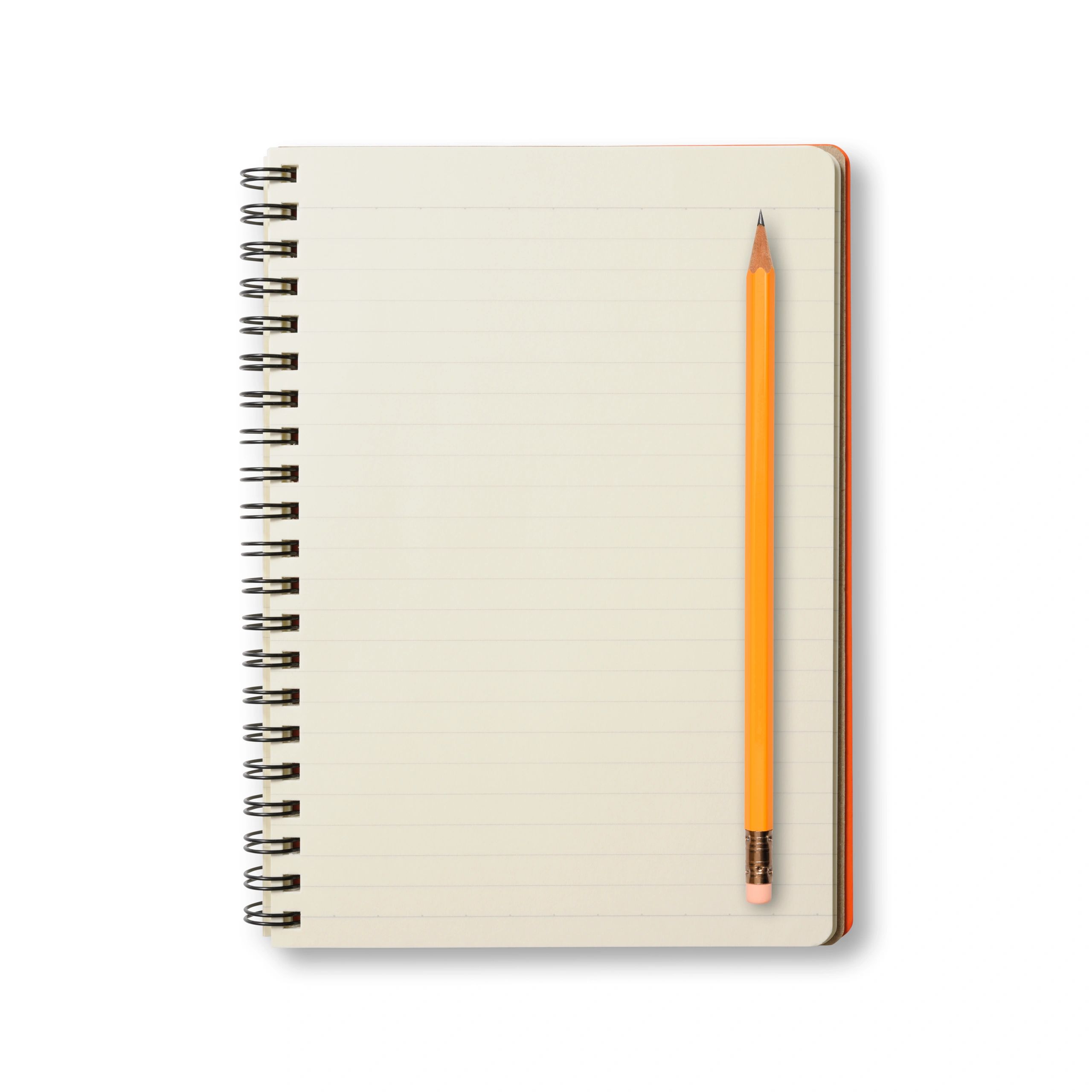 Open notebook and pencil representing tasting notes and journaling